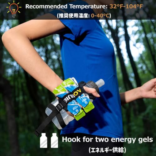 Azarxis TPU Soft Flask Collapsible Water Bottle Running Folding Gel Water Reservoir Handheld for Hydration Pack Hiking Cycling Climbing Jogging Marathon Trail Race - color: #03 Transparent - 420ml with Adjustable Handstrap