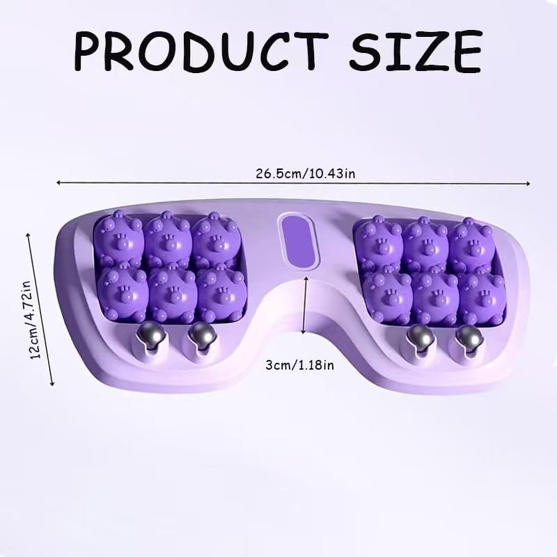 2026 New Portable Double Foot Massage Roller, Plantar Fasciitis Relief, Dual Foot Acupressure Therapy for Stress Relief and Improved Circulation, Reflexology Tool for Home & Office Use
