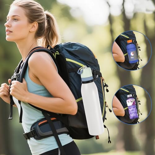Water Bottle Clip with Carabiner for Owala Freesip Twist 18oz/24oz - color: Black Clip