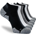 CWVLC Cushioned Athletic Ankle Compression Socks for Women Men 3/6 Pairs - color: 6-pairs (Black2,charcoal2,white2), size: Small