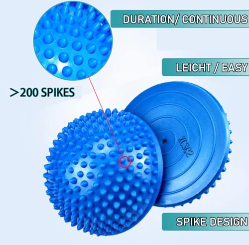 2PCS Hedgehog Balance Pods, Half Ball Balance Trainer with Pump - color: Purple