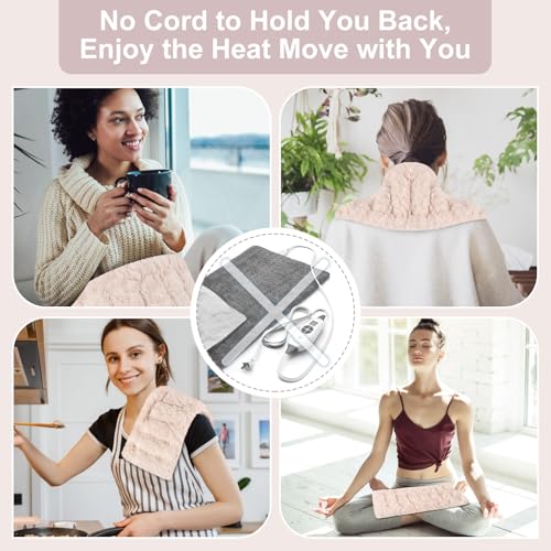 SuzziPad Microwave Heating Pad for Muscle Soreness Fatigue, 7"X16", Beige - color: Beige