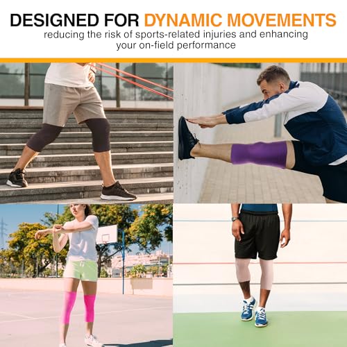 Doc Miller Knee Compression Sleeve Brace for Men & Women - color: Black