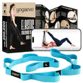 Yogaevo Elastic Stretching Strap With Loops For Physical Therapy - color: Blue