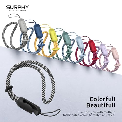 SURPHY 2 Pack Phone Lanyard, Phone Wrist Strap for Case, Camera Wrist Strap - color: Pink & Black