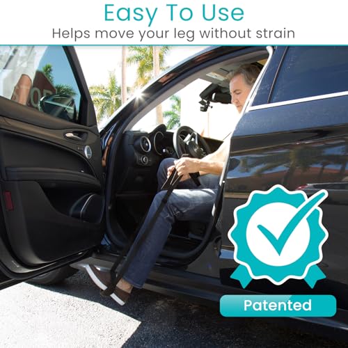 Vive Leg Lifter Strap - Leg Raise Stretch Strap w/Loop for Physical Therapy