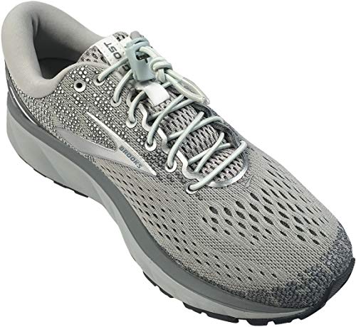 IBUNGEE LACES (Elastic No Tie Shoelaces (Made in the USA) - color: Light Gray, size: 22-inch