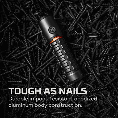 NEBO Torchy 2K Rechargeable Pocket Flashlight | 2000 Lumen Rechargeable Pocket Flashlight, 5 LED Light Modes, Water & Impact Resistant for Camping, Hunting, Hiking - color: 2000 Lumen-Gray