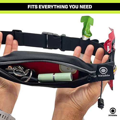 Triathlon Race Belt Triathlon Race Bib Belt for Runners Number Holder with Pouch and Gel Loops