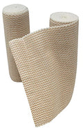 6" Elastic Bandage Wrap with Self-Closure, 2-Pack – 15 ft Stretched – Latex-Free, Reusable, Washable – Compression Support for Sprains, Injuries, Swelling, Sports Recovery - size: 6"