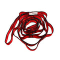 Aerial Yoga Hammock Daisy Chains Strap, Strong 22kN Adjustable with 10 Loops, No Stretch, Yoga Straps Nylon Chain Sling for Aerial Yoga,Swing, Hammock, Suspension, Exercise - color: Red, size: 40"×0.79"