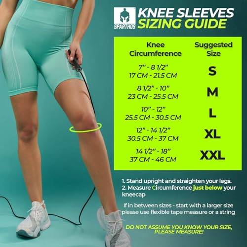 Sparthos Knee Brace for Men, Knee Compression Sleeve for Women - Beige-M - color: Desert Beige