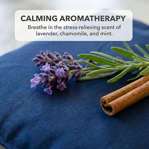 Basic Herb Pack Heating Pad, Midnight Blue - size: 1 Pack, style: Nighttime Blue
