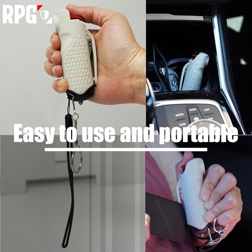 Pepper Spray, Self Defense OC Pepper Spray Keychain, 12 ft Range, 0.5 fl oz - color: Ninja Black