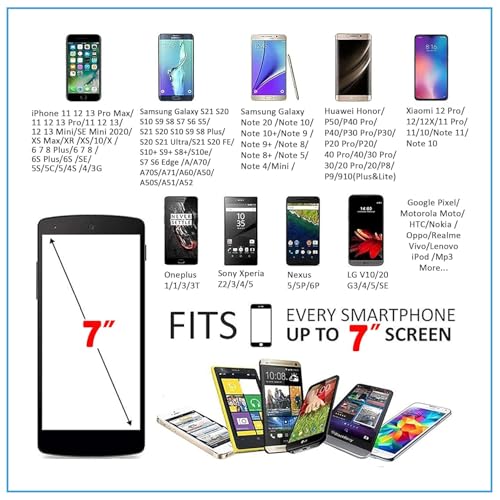 Sports Armband, Universal Running Gym Smartphone Arm Bag with Earphone Hole & Multi Pockets, Black