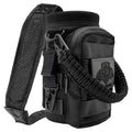 NATURE PIONEOR 32 64 128oz Tactical Water Bottle Pouch, MOLLE Bottle Holder - color: Black, size: 32OZ