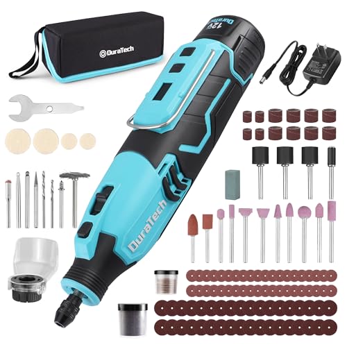DURATECH 12V Cordless Rotary Tool Kit with 118PCS Accessories