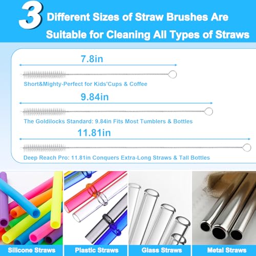 XANGNIER 5 in 1 Bottle Cleaning Brush Set,Multifunctional,7 Pcs - size: 7 pack