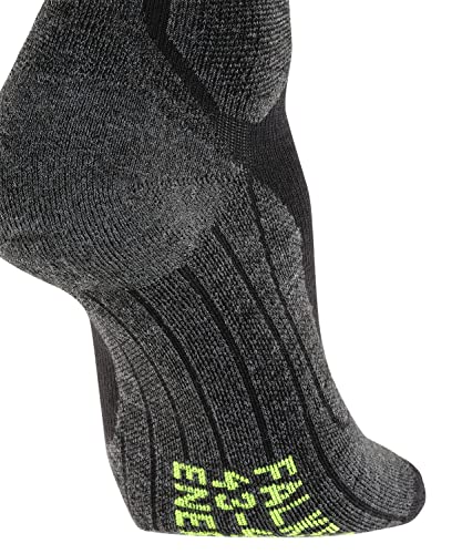 FALKE Men's Impulse Running Socks, Knee High, Stabilizing, 1 Pair - color: Black (Black-lightning 3171), size: 6.5-9