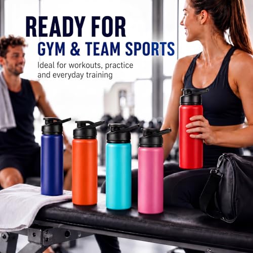 Mimorou 25oz Reusable Aluminum Water Bottles Bulk - color: Classic Color
