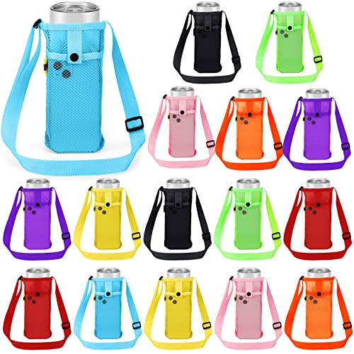 Mumufy Mesh Water Bottle Holder Sling with Strap - color: Fresh