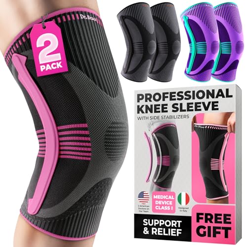 DR. BRACE ELITE Knee Brace with Side Stabilizer (2 Pack) Knee Brace - color: Orion's, size: Large