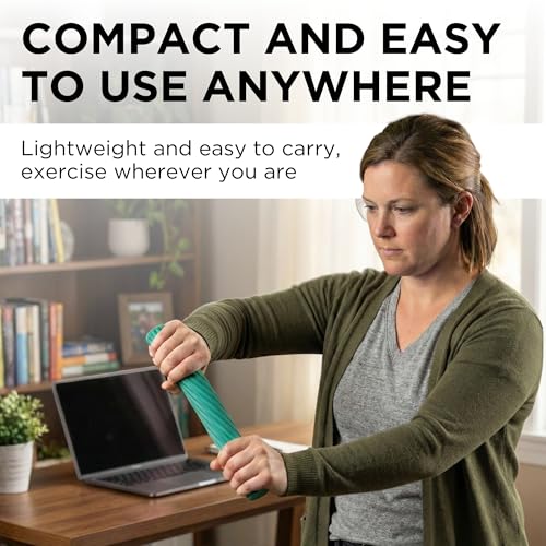 THERABAND FlexBar, Flex Bar, Physical Therapy, Tennis Elbow, M, Green - color: Green - Medium