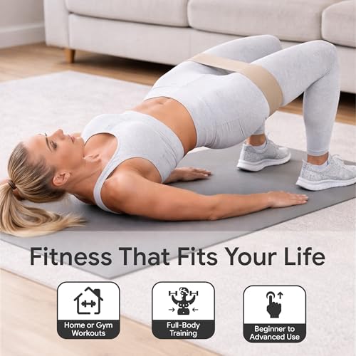Neutral Resistance Bands Set – Heavy-Duty Exercise Bands for Glutes, Full-Body Strength Training, Home Workouts & Stretching