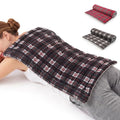 Extra Large Microwave Heating Pad for Back, 24.4 X 14.17 Tartan Black - color: Heat Pad07 -Tartan Black