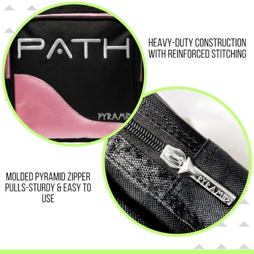 Pyramid Path Pro Deluxe Single Bowling Ball Tote - Holds One Ball, One Pair Shoes Up to Mens 15 - color: Light Pink