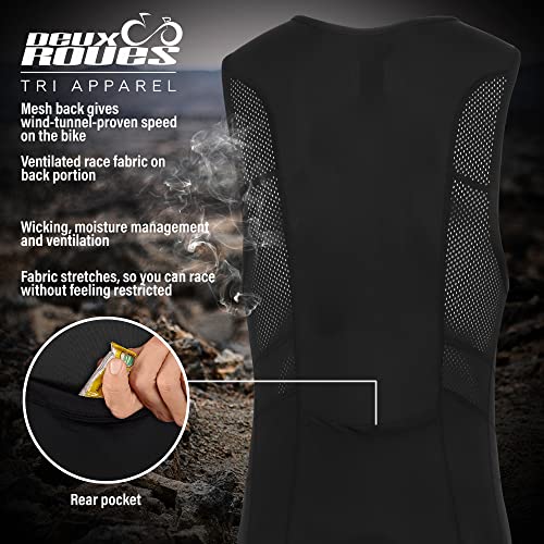 Youth Junior Kids Triathlon Suit Tri Cycling Skin Suit Sleeveless - Bonus Race Bib Belt - color: Black, size: Youth 8