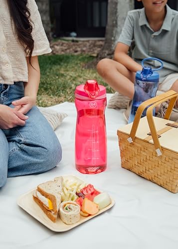 Pogo 64oz Plastic Water Bottle with Chug Lid and Carry Loop, Pink - color: Pink, size: 64 Ounces