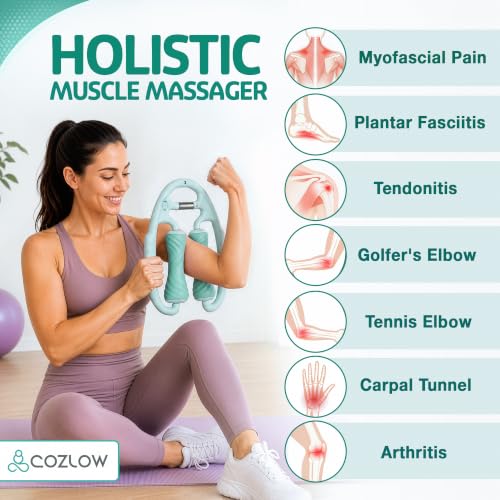 COZLOW Cellulite Massage Tool, Lymphatic Drainage Massager, Green Mist - color: Green Mist