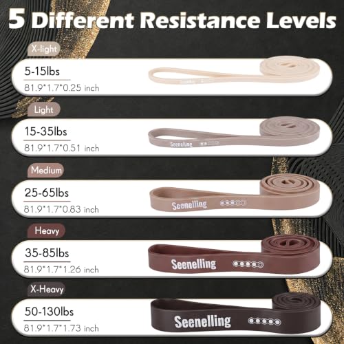 Seenelling 5 Level Resistance Bands - color: Modern Nude