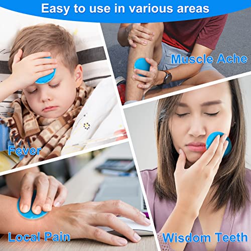 Reusable Ice Packs for Injuries, 10 Pack Round Ice Packs for Face - size: 2.75 Inch