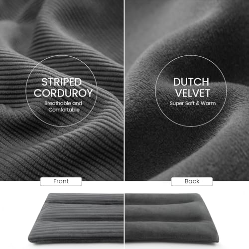 Microwave Heating Pad 6 x 12 Heating Pad Microwave, Microwave Bean Bag Heating Pad for Neck and Shoulders, Moist Heat Pack Pillow Warm Compress for Muscles, Joints, Abdomen (Dark Gray) - 2 Pack - color: 6 X 12" Dark Gray - 2 Pack