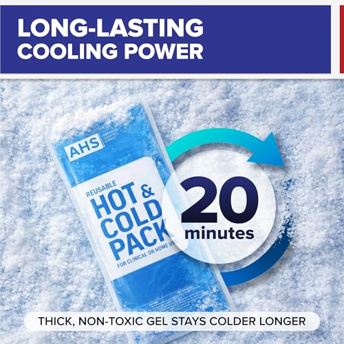 Reusable Ice Pack for Injuries, Hot & Cold Flexible Gel Pack for Knee, Shoulder & Back Pain Relief, Microwave & Freezer Safe, Case of 12 Pairs (24 Each) – American Hospital Supply - size: Case of 12 Pairs (24 Each)