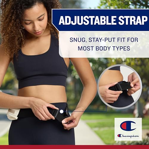 Champion Walk-Run Waist Belt, Slim Running Belt (Champagne)