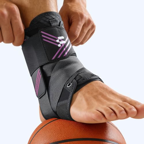 Ankle Ice Pack Wrap for Sprained Ankle & Swelling Relief+Fitomo 1.5mm Ultra Thin Ankle Brace