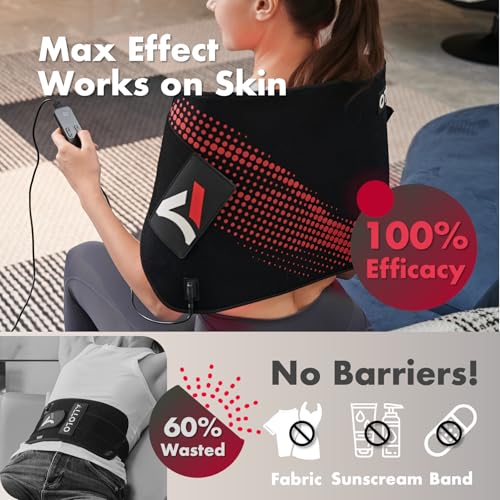 ALLOLO Red Light Therapy for Body, 3 in 1 LEDs Red Light Therapy Belt - size: 27.6"*13.9"