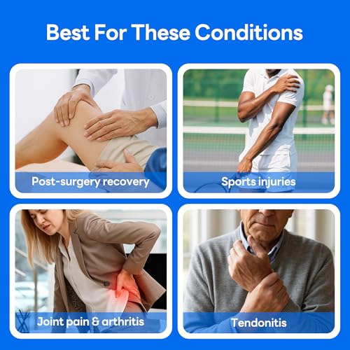 KONGZEE Ice Machine for Knee After Surgery, Cold Therapy Machine Portable Cooling Universal Cold Packs System for Pain Relief/Knee/Shoulder