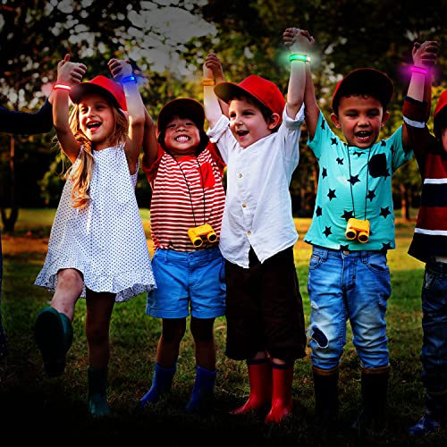 M.best 32pcs LED Light Up Bracelets Glow Flashing Wristbands Glow in The Dark Party Supplies for Wedding, Raves, Concert, Camping,Sporting Events, Party - color: 32pcs Multicolor