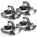 ATDOALL LED Headlamp Rechargeable, Super Bright Head Lamps 4-Pack Headlight - color: 4 Pack