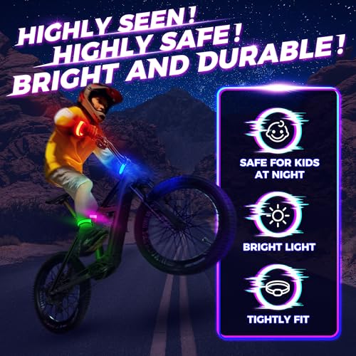 FANL 8/12/24 Pack LED Glow Bracelets, 8 Colors, Light Up Party Favors - color: Multicolor