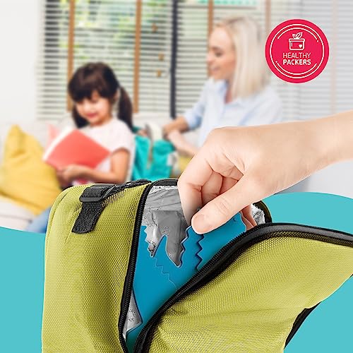 Healthy Packers Ice Packs for Lunch Boxes, Slim Reusable 4-Pack Multipack - color: 4-pack (Multipack)