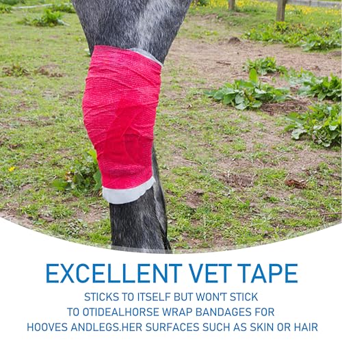 9 Pack Self Adhesive Bandage Wrap 4 Inch x 5 Yards Elastic Cohesive Wrap - color: Mix-9, size: 4 Inch