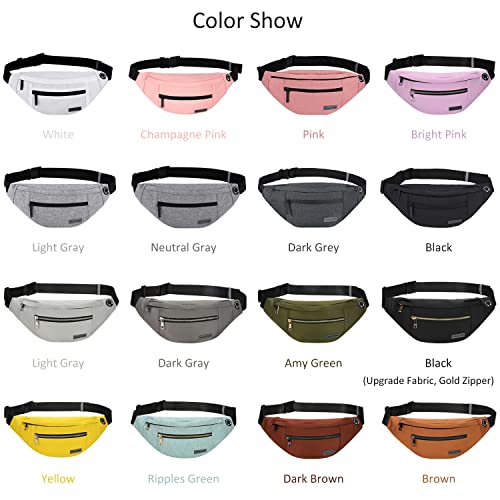 Small Crossbody Fanny Pack Women Men Shoulder Sling Bag Carrying All Phones - color: Dark Grey, size: Large