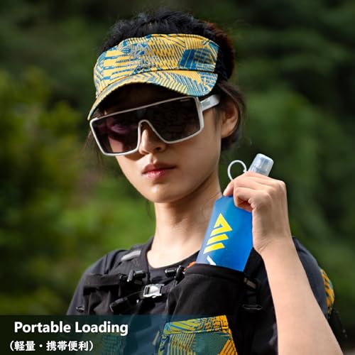 JEELAD Soft Folding Water Bottles TPU Collapsible Flask Hydration Pack Ideal for Running Hiking Cycling Outdoor - color: 500ml / 16.9oz - G - Pack of 2