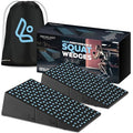 Flexelent Heel Elevated Squat Wedge Block Pair, 17° Angle, Bag Included - color: Light Blue Sky