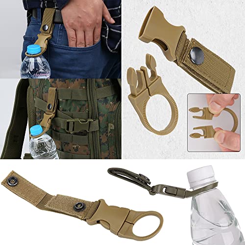 Gecko Travel Tech Water Bottle Holder, Clip on Water Bottle Holder for Hiking - color: 4 PACK - FALL RED